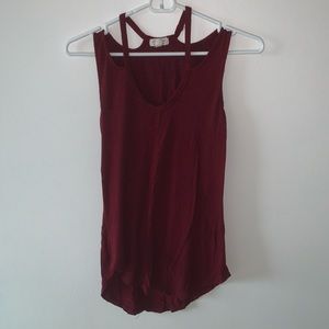 Dark Red Tank Top